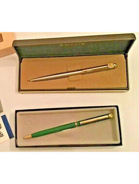 Parker Insignia Pen Silver w/ Gold  & Quill Presentation Pen Green and Silver